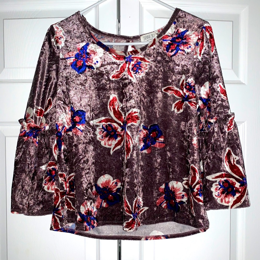 Velvet blouse